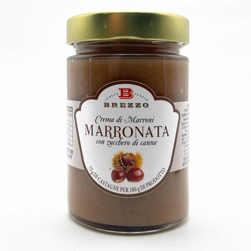 Crema di Marroni Marronata con zucchero di canna apicoltura brezzo