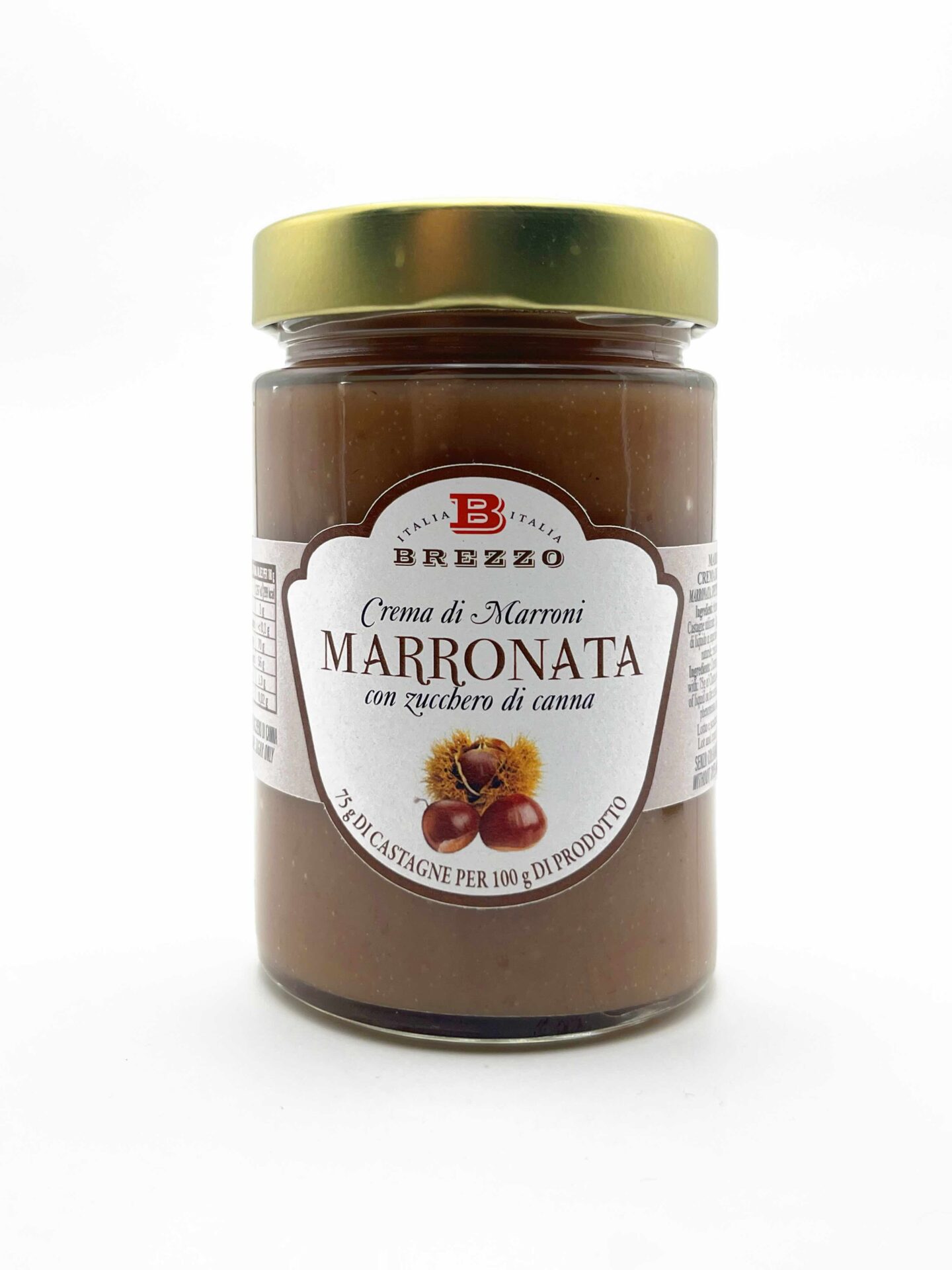 Crema di Marroni Marronata con zucchero di canna apicoltura brezzo