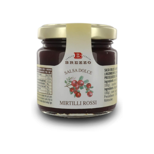 salsa dolce ai mirtilli rossi apicoltura brezzo